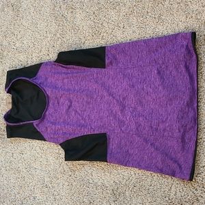 Second Skin Purple/Black Tank Top